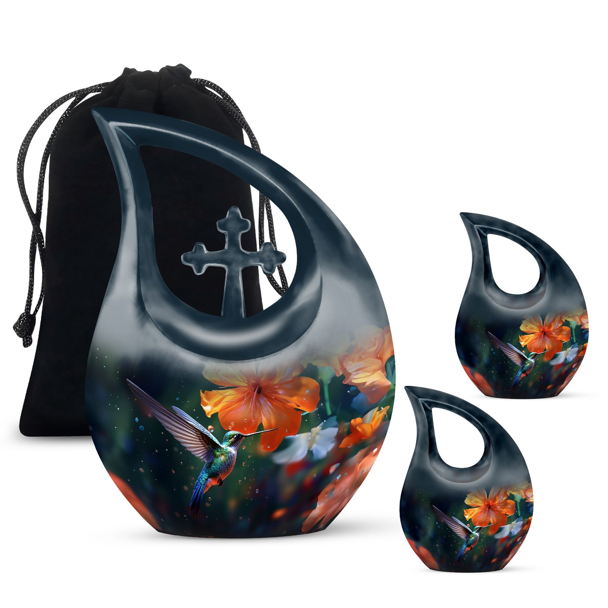 Humming Birds Urn For Ashes Funeral, Ashes Cremation Urn For Ashes