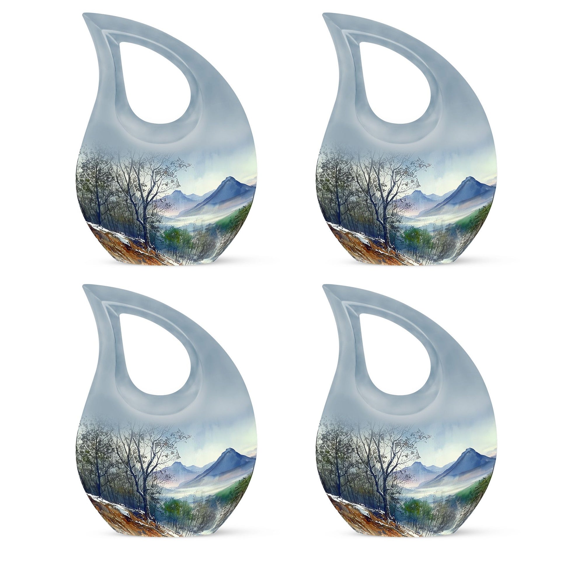 Mountains Urn For Human Ashes Funeral, Ashes Cremation Urn For Ashes