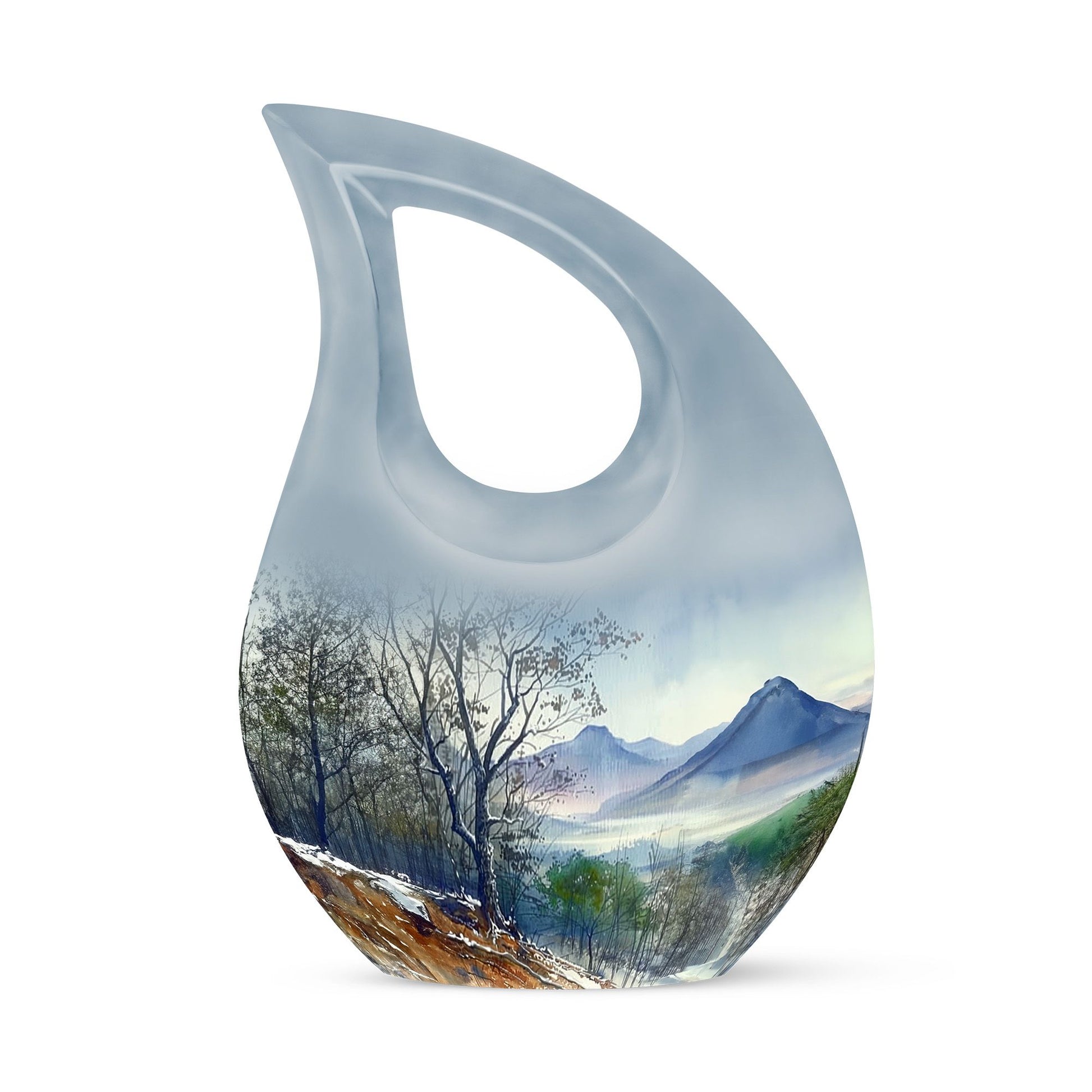 Mountains Urn For Human Ashes Funeral, Ashes Cremation Urn For Ashes