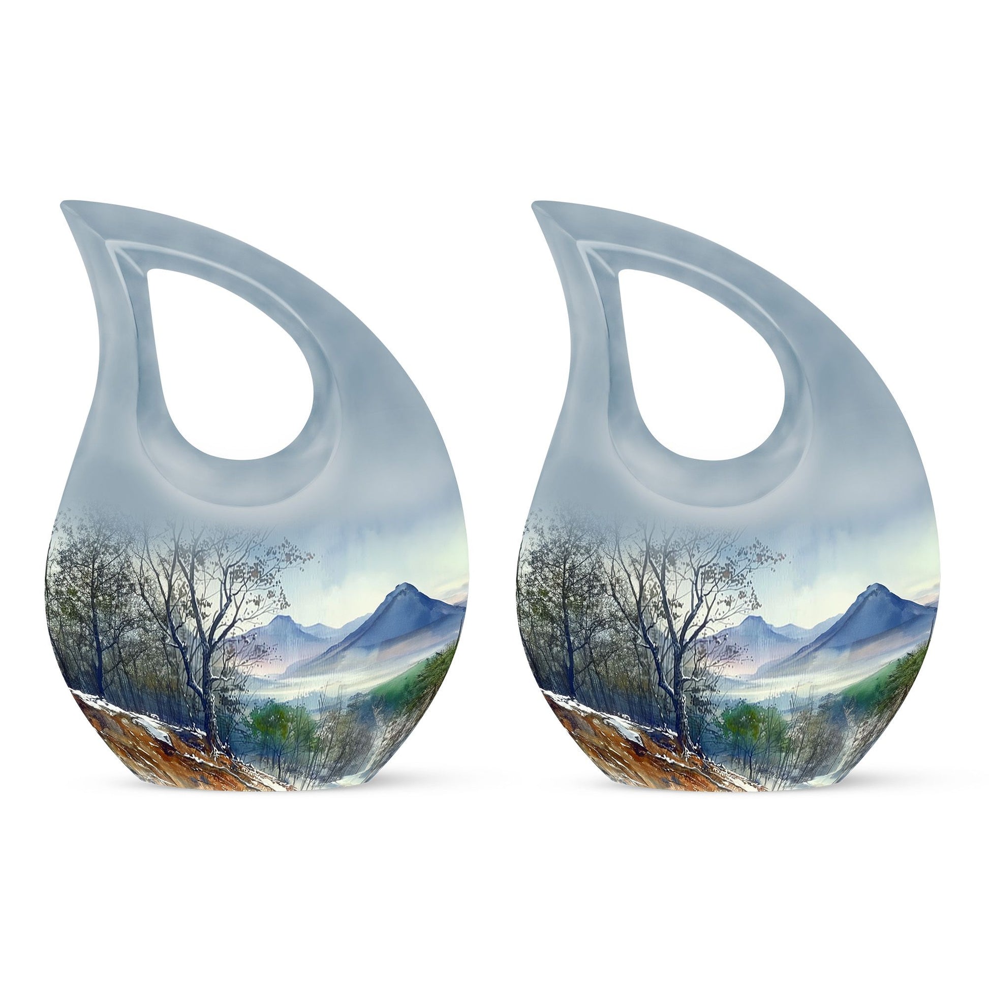 Mountains Urn For Human Ashes Funeral, Ashes Cremation Urn For Ashes
