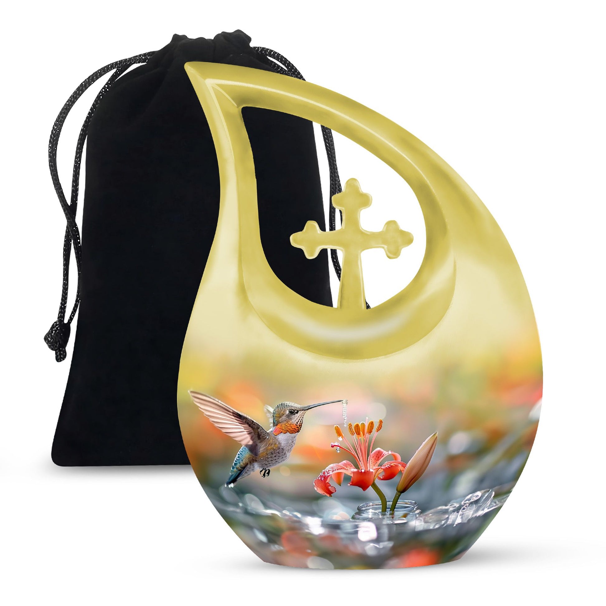 Humming Bird Cremation Keepsakes For Ashes Funeral, Ashes Memorial Urn