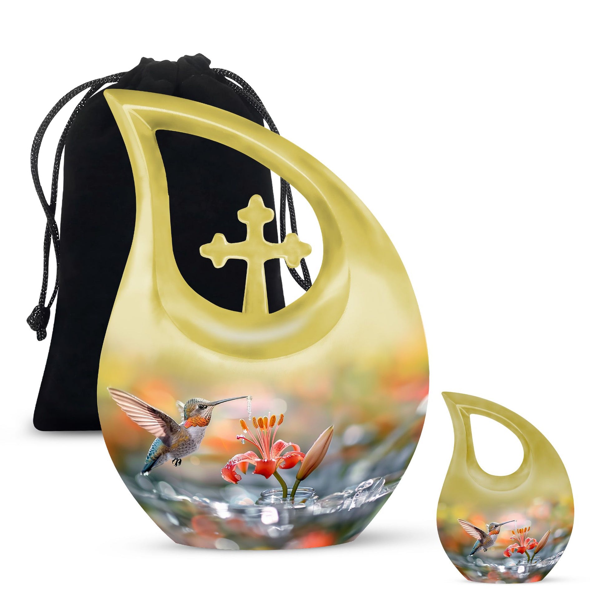 Humming Bird Cremation Keepsakes For Ashes Funeral, Ashes Memorial Urn