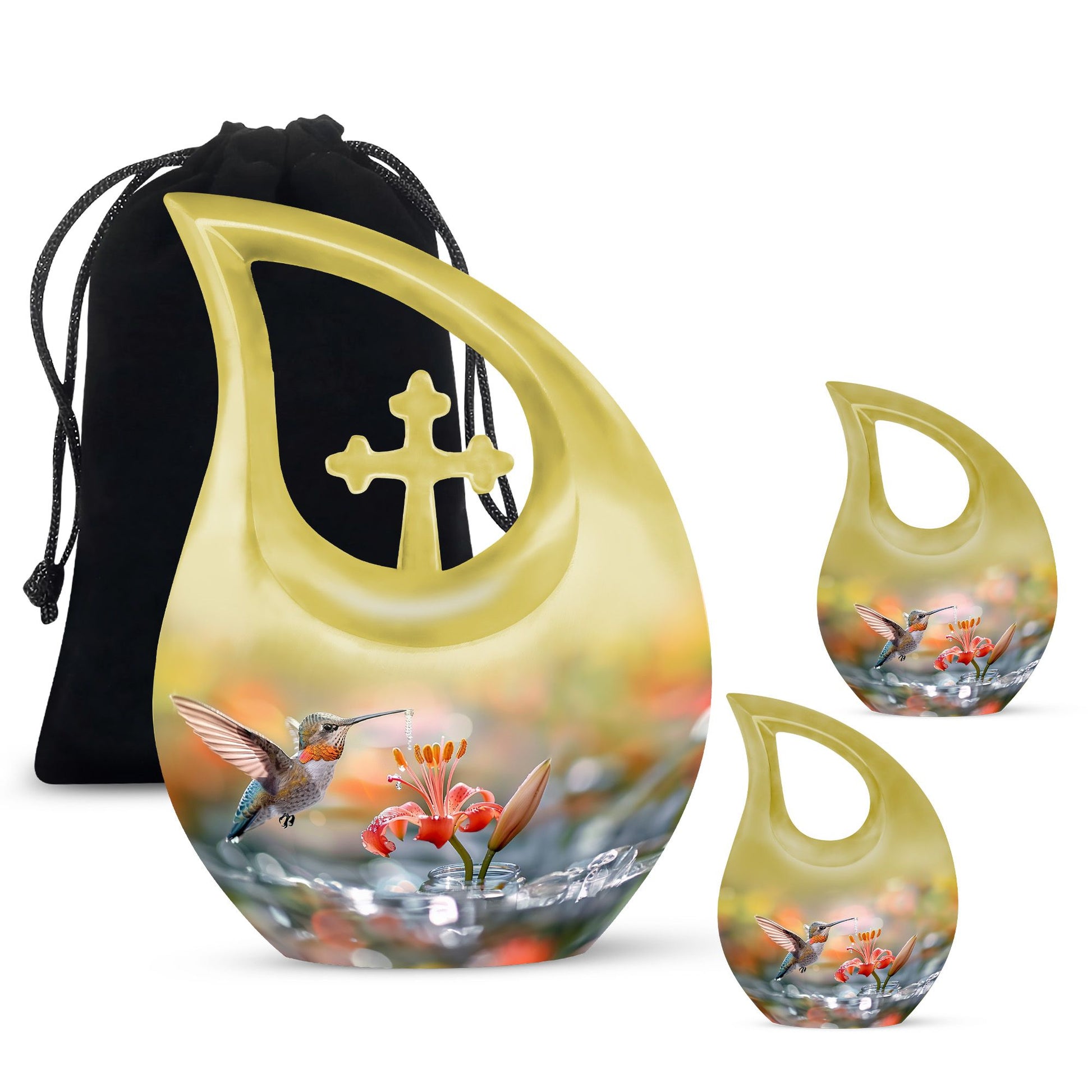 Humming Bird Cremation Keepsakes For Ashes Funeral, Ashes Memorial Urn