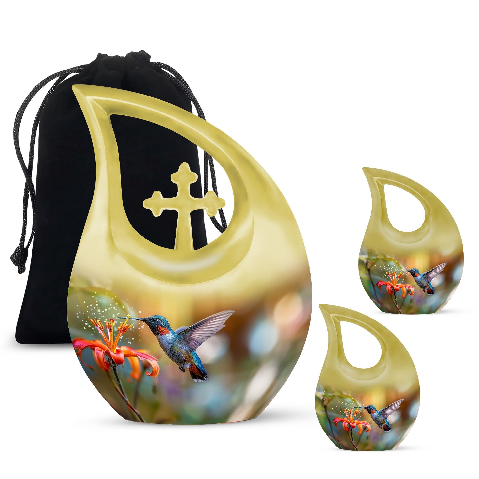 Humming Bird Small Keepsake For Human Ashes Funeral, Ashes Urn