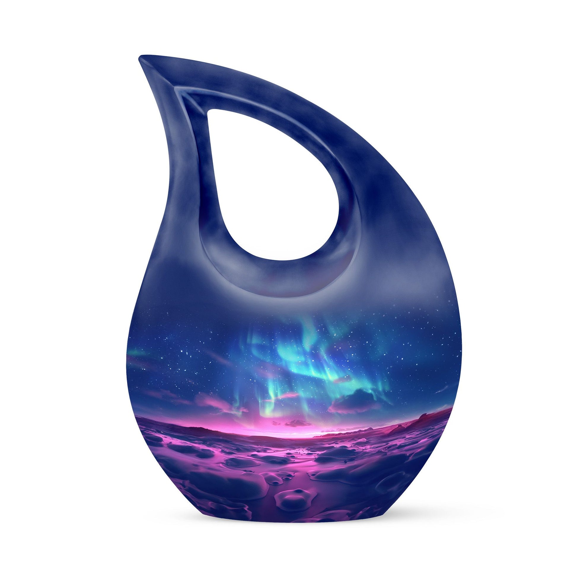 Aurora Borealis Keepsake For Ashes Funeral, Ashes Memorial Urn