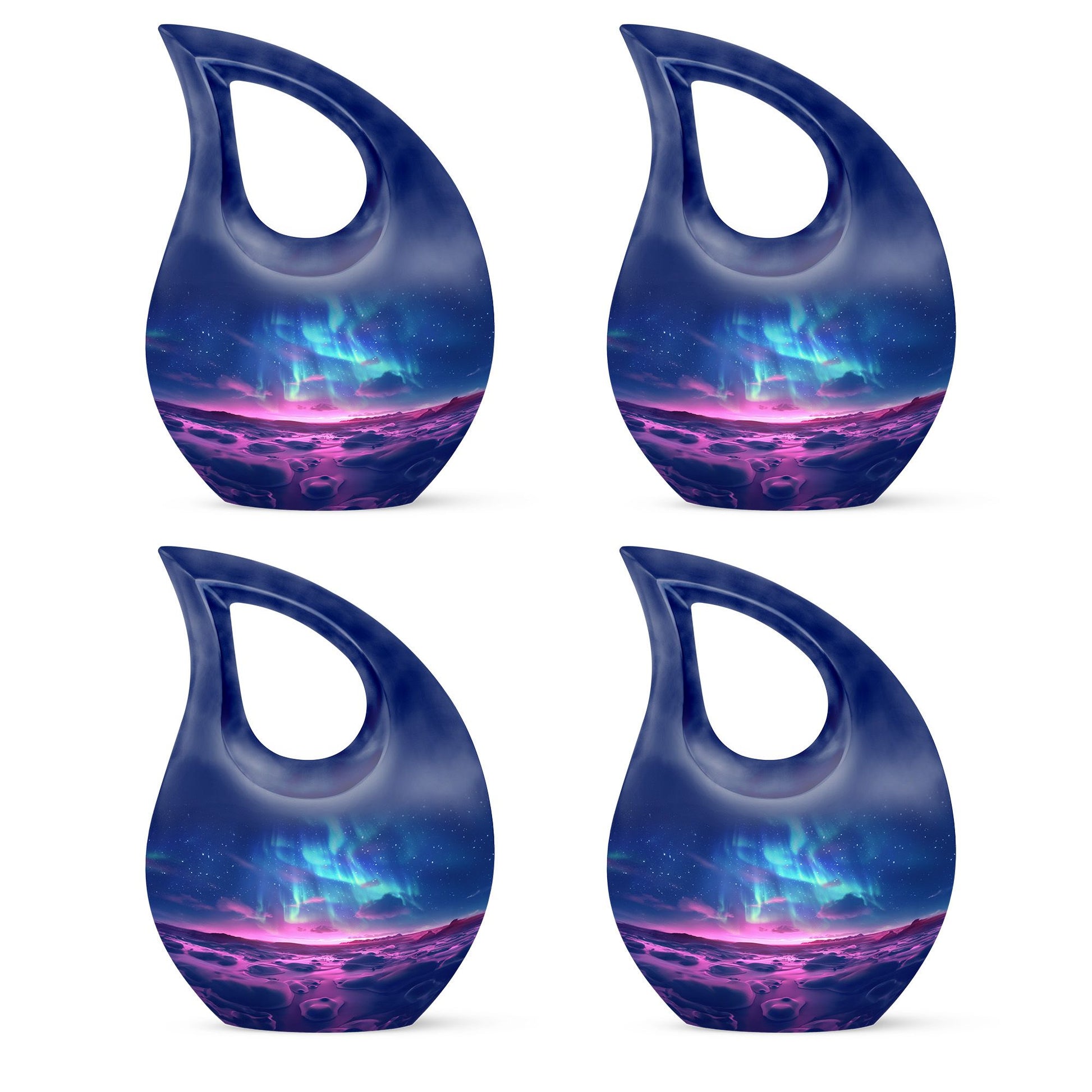 Aurora Borealis Keepsake For Ashes Funeral, Ashes Memorial Urn