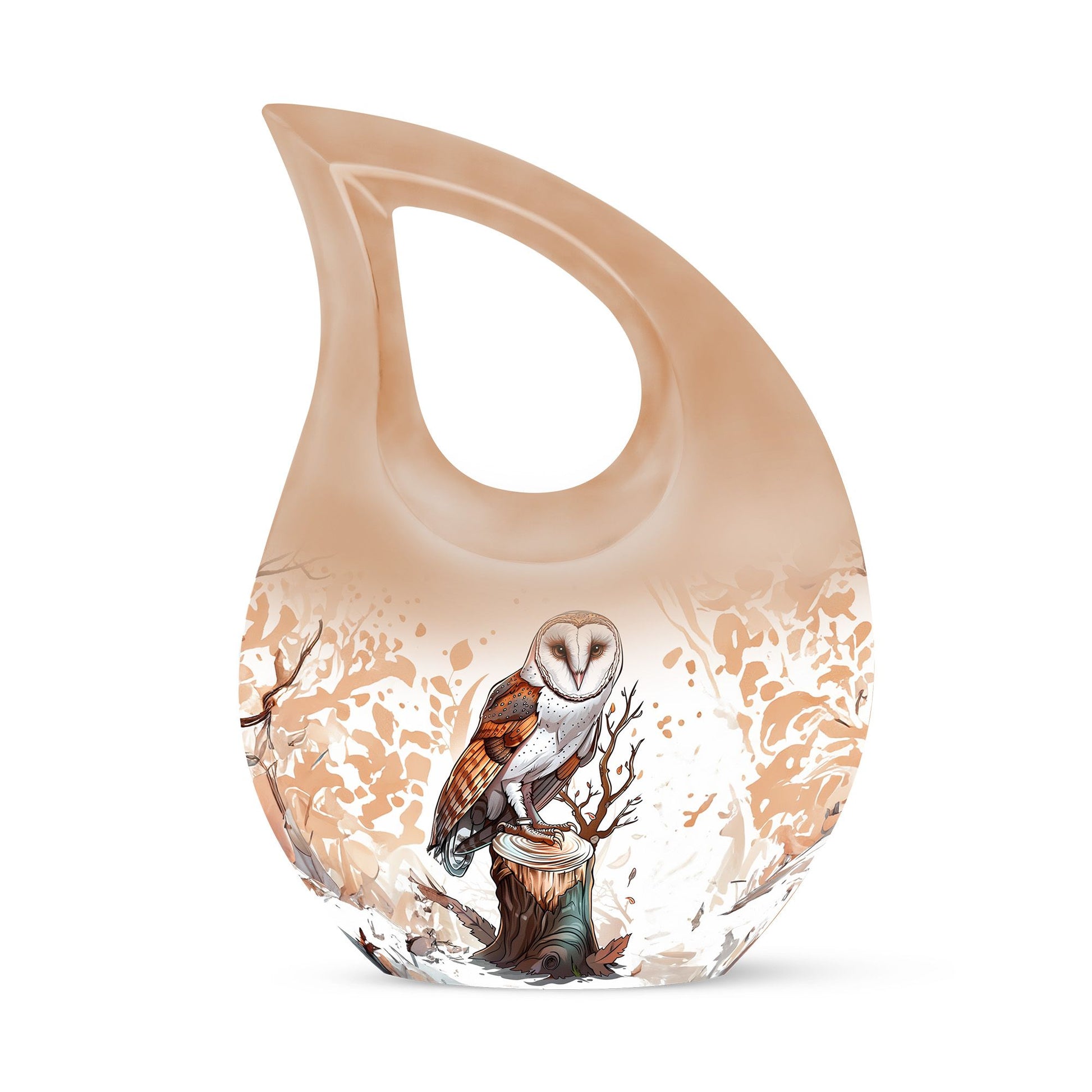 Barn Owl Urn For Human Ashes Women Funeral, Ashes Urn For Ashes