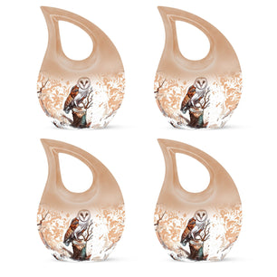 Barn Owl Urn For Human Ashes Women Funeral, Ashes Urn For Ashes