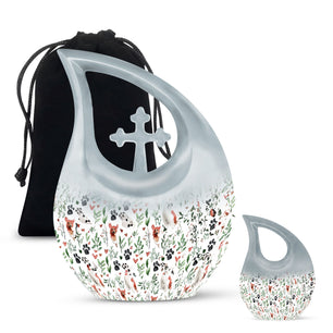 Paws Keepsake Urn Funeral, Ashes Cremation Urn For Ashes