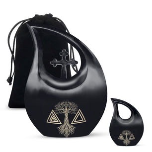 Catholic Small Urns For Women Human Funeral, Ashes Cremation Urn