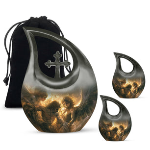 Catholic Urn For Ashes Adult Male Large Funeral, Ashes Urn