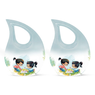 Brother And Sister Urn For Human Ashes Funeral, Ashes Cremation Urn