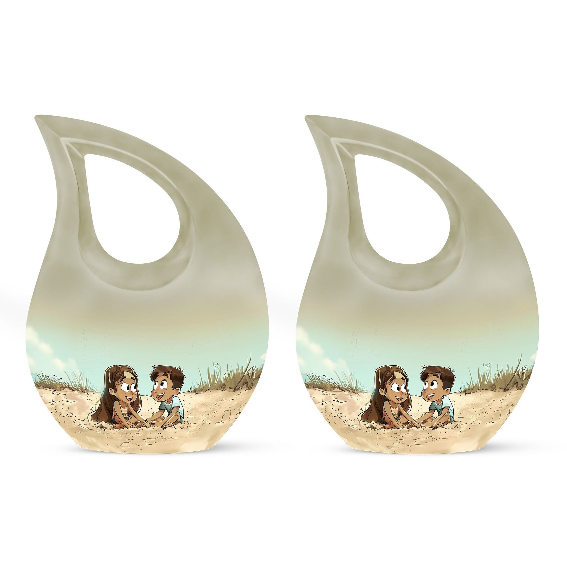 Brother And Sister Urn For Human Ashes Funeral, Ashes Urn For Ashes