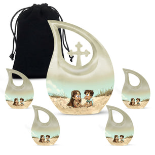 Brother And Sister Urn For Human Ashes Funeral, Ashes Urn For Ashes