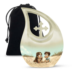 Brother And Sister Urn For Human Ashes Funeral, Ashes Urn For Ashes