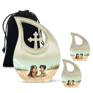 Brother And Sister Urn For Human Ashes Funeral, Ashes Urn For Ashes