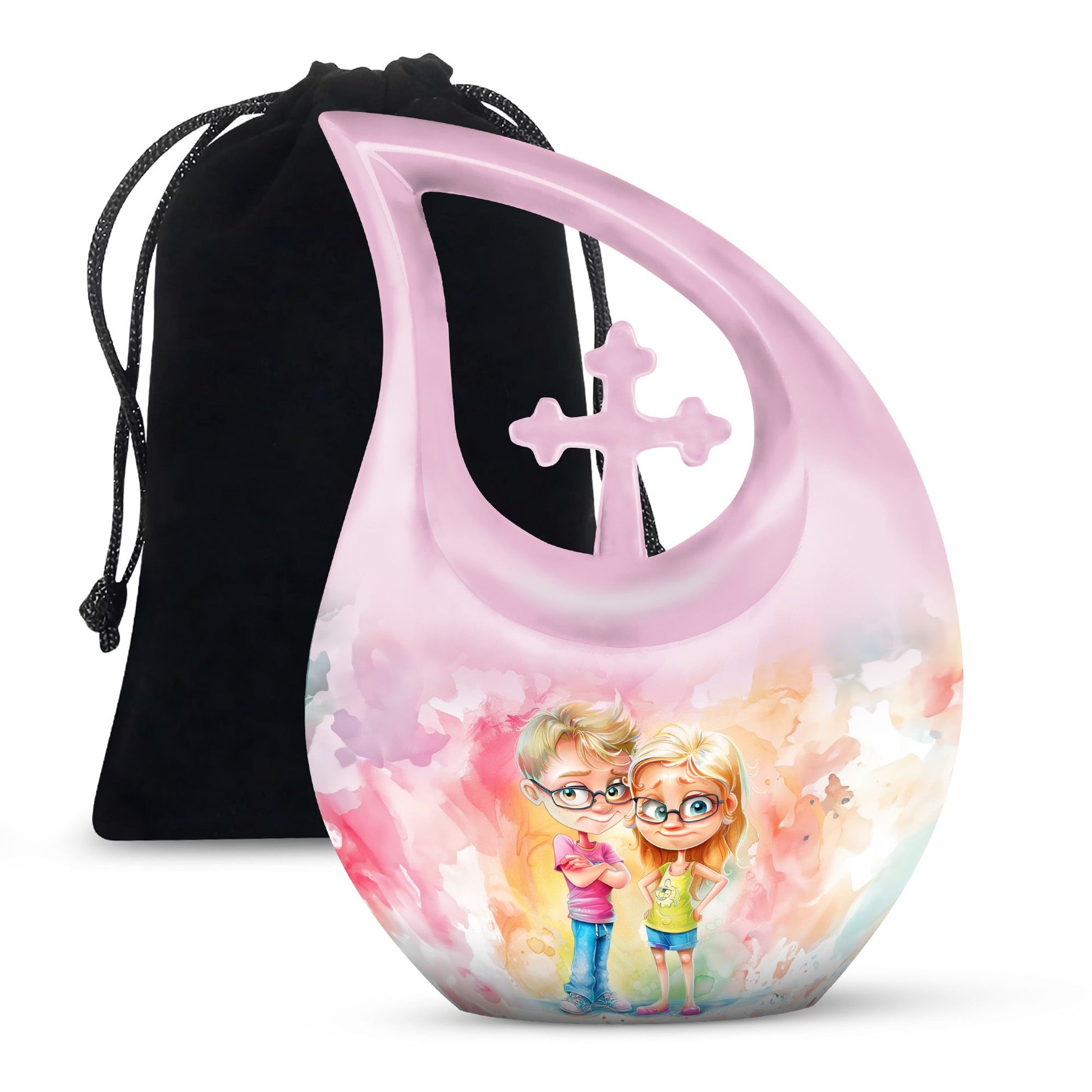 Brother And Sister Urn For Human Ashes Funeral, Ashes Cremation Urn