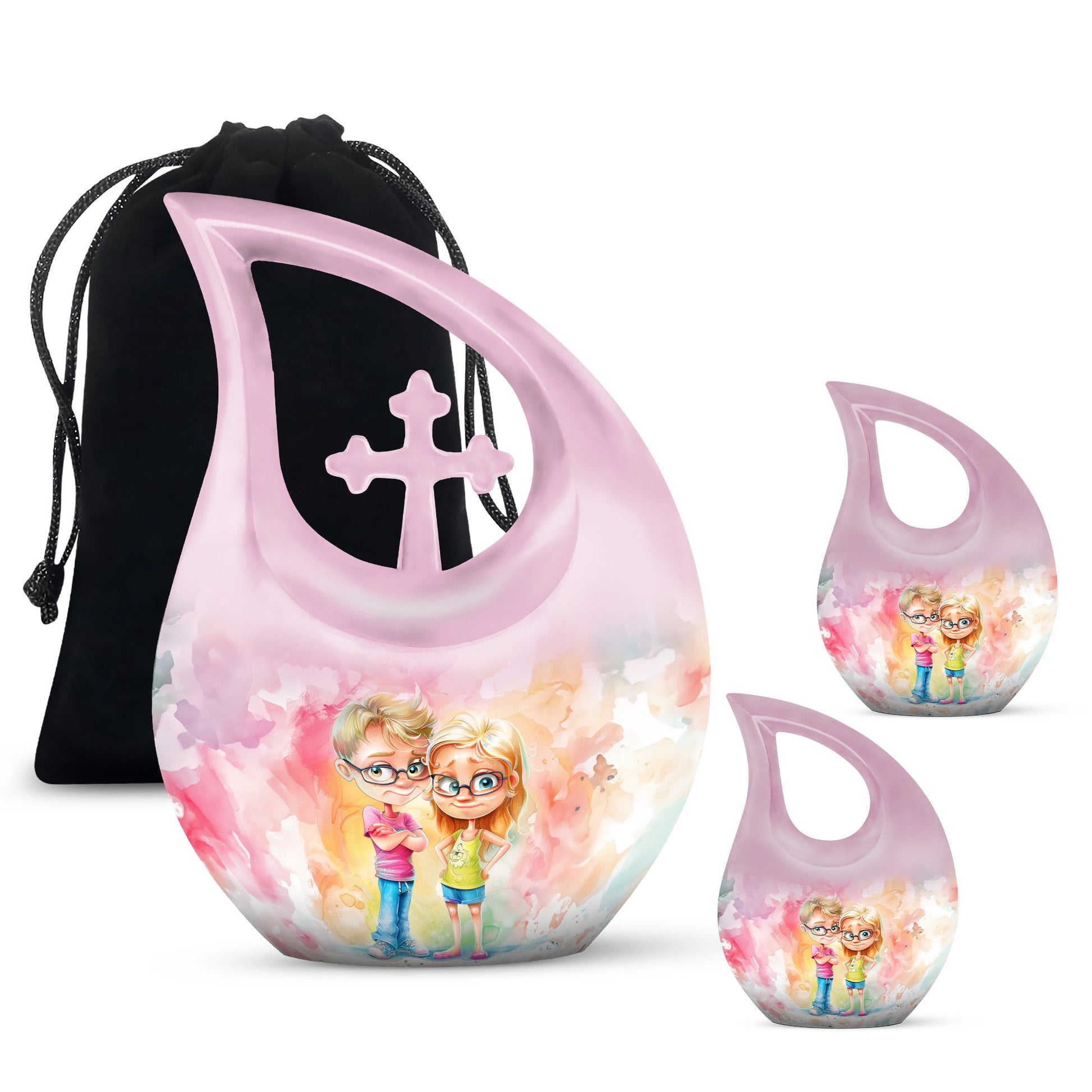 Brother And Sister Urn For Human Ashes Funeral, Ashes Cremation Urn