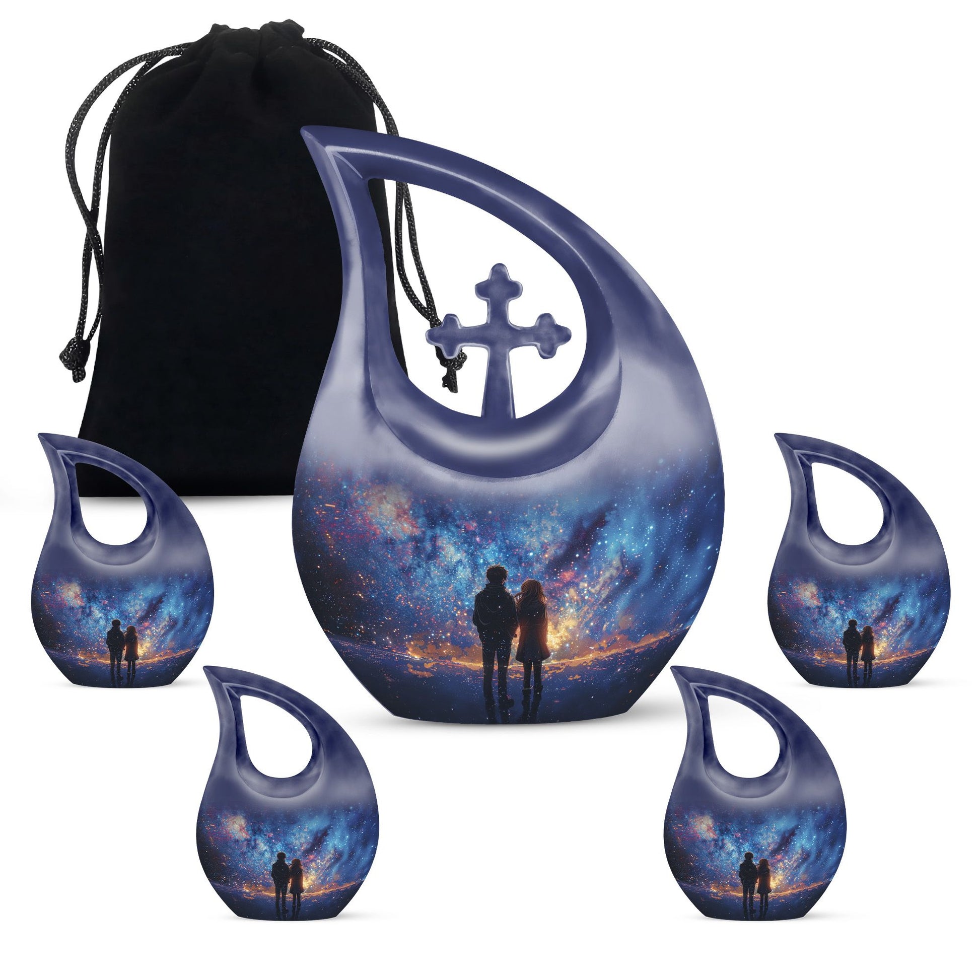 Brother And Sister Burial Urn For Human Large Funeral, Ashes Urn