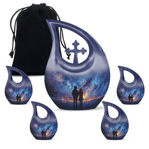 Brother And Sister Burial Urn For Human Large Funeral, Ashes Urn