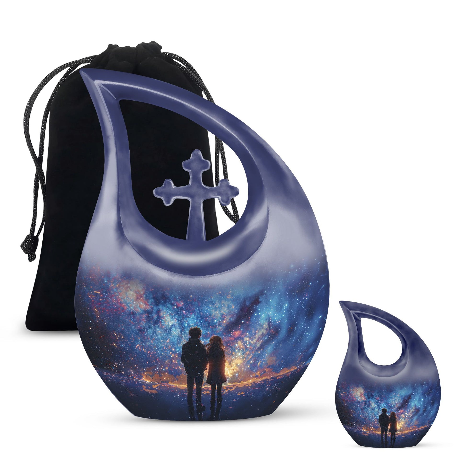 Brother And Sister Burial Urn For Human Large Funeral, Ashes Urn
