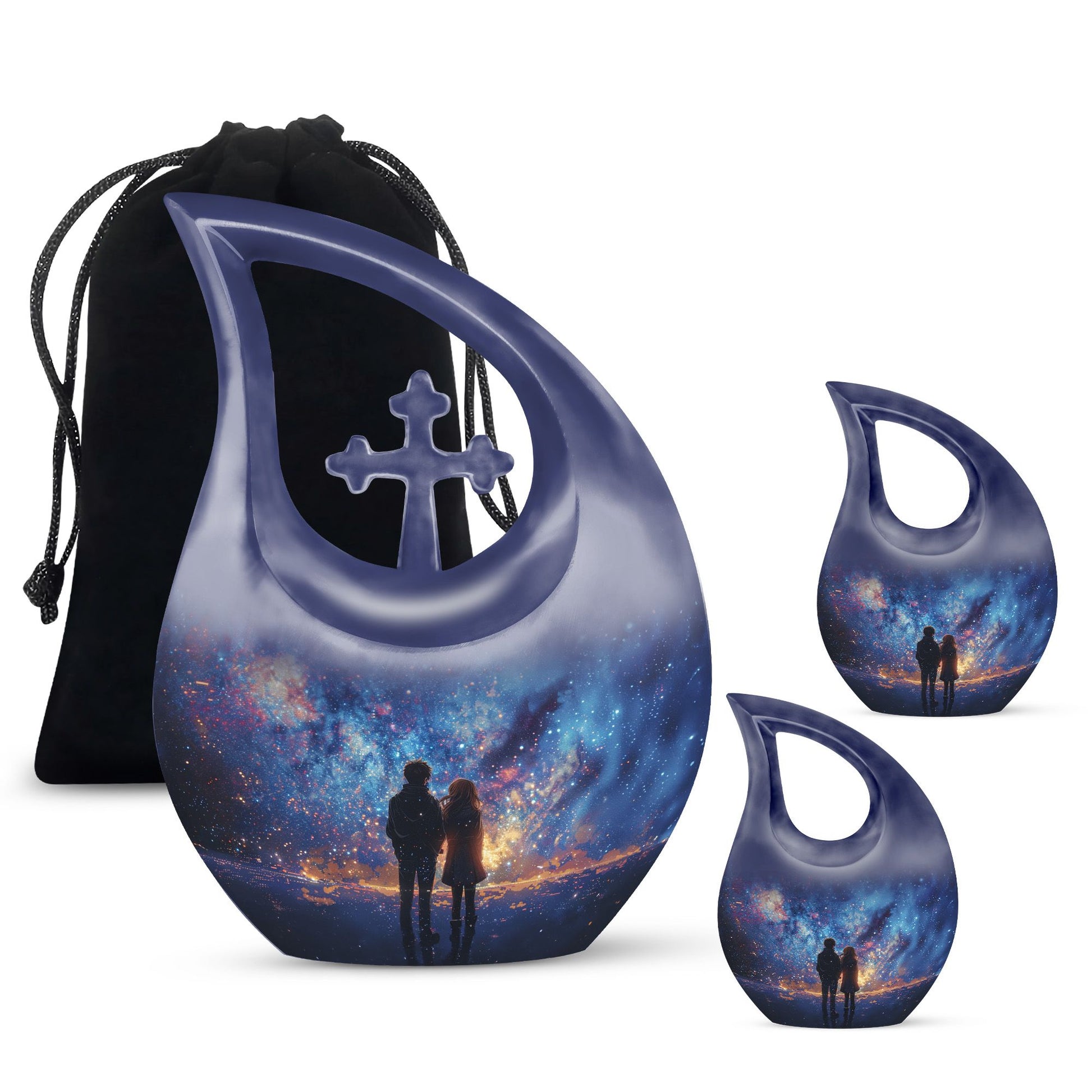 Brother And Sister Burial Urn For Human Large Funeral, Ashes Urn