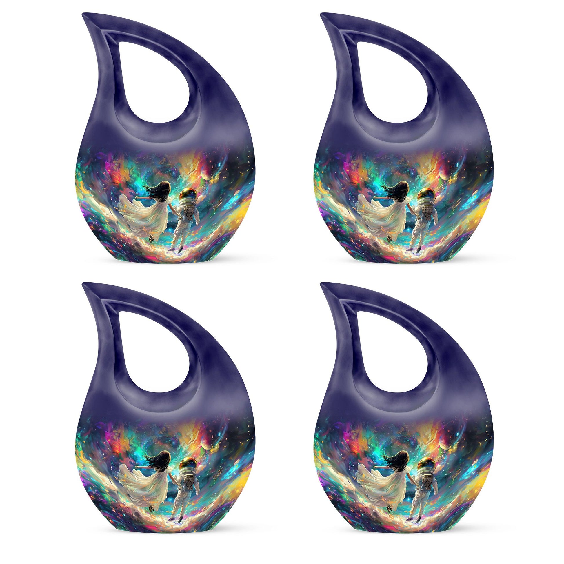 Brother And Sister Large Urn For Human Funeral, Ashes Cremation Urn