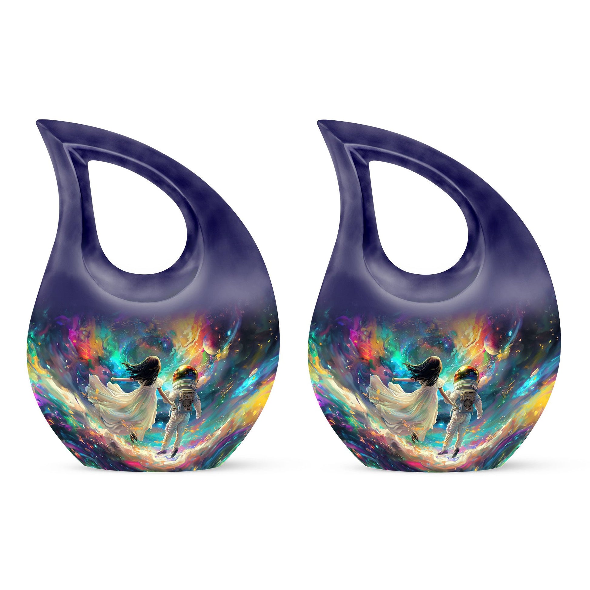 Brother And Sister Large Urn For Human Funeral, Ashes Cremation Urn