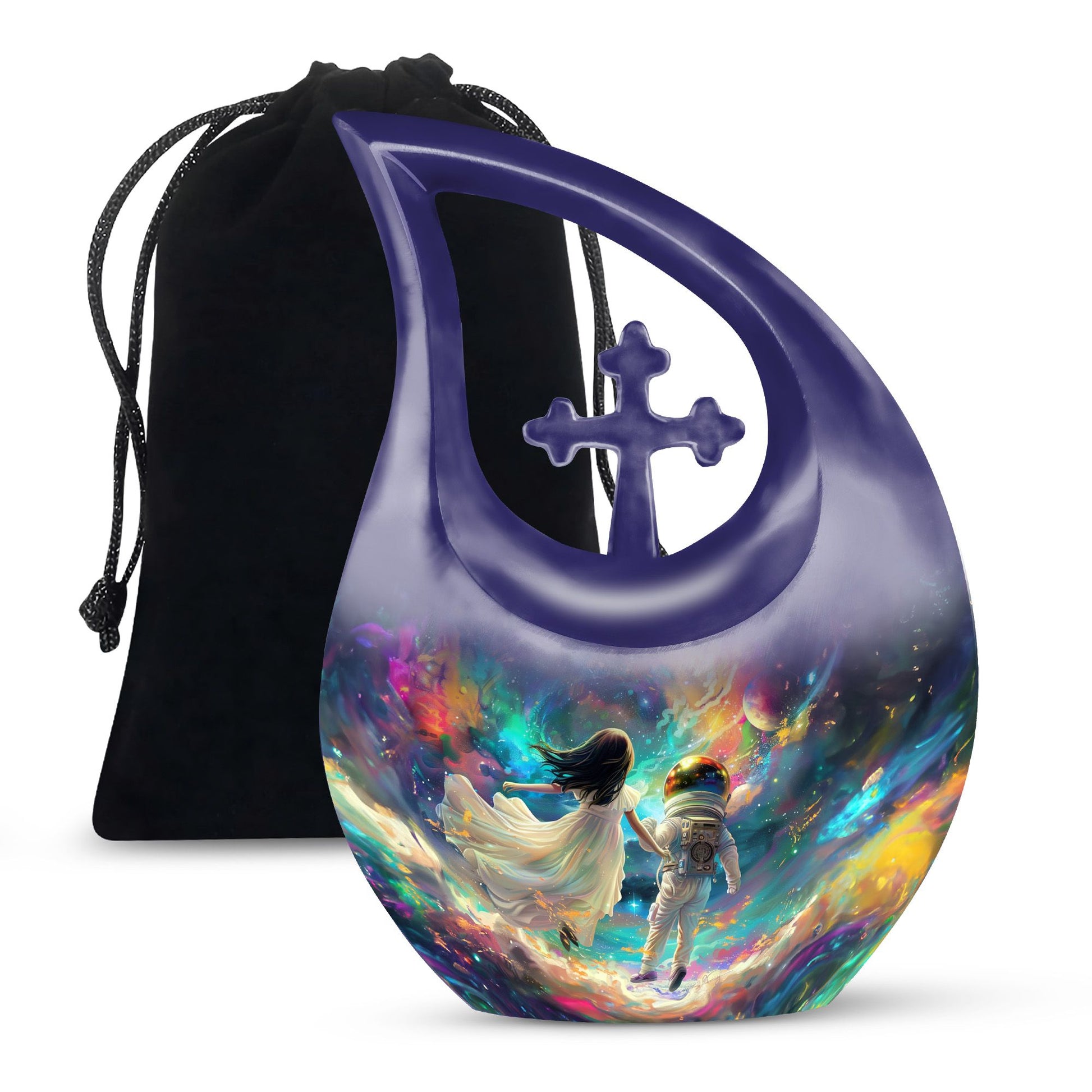 Brother And Sister Large Urn For Human Funeral, Ashes Cremation Urn