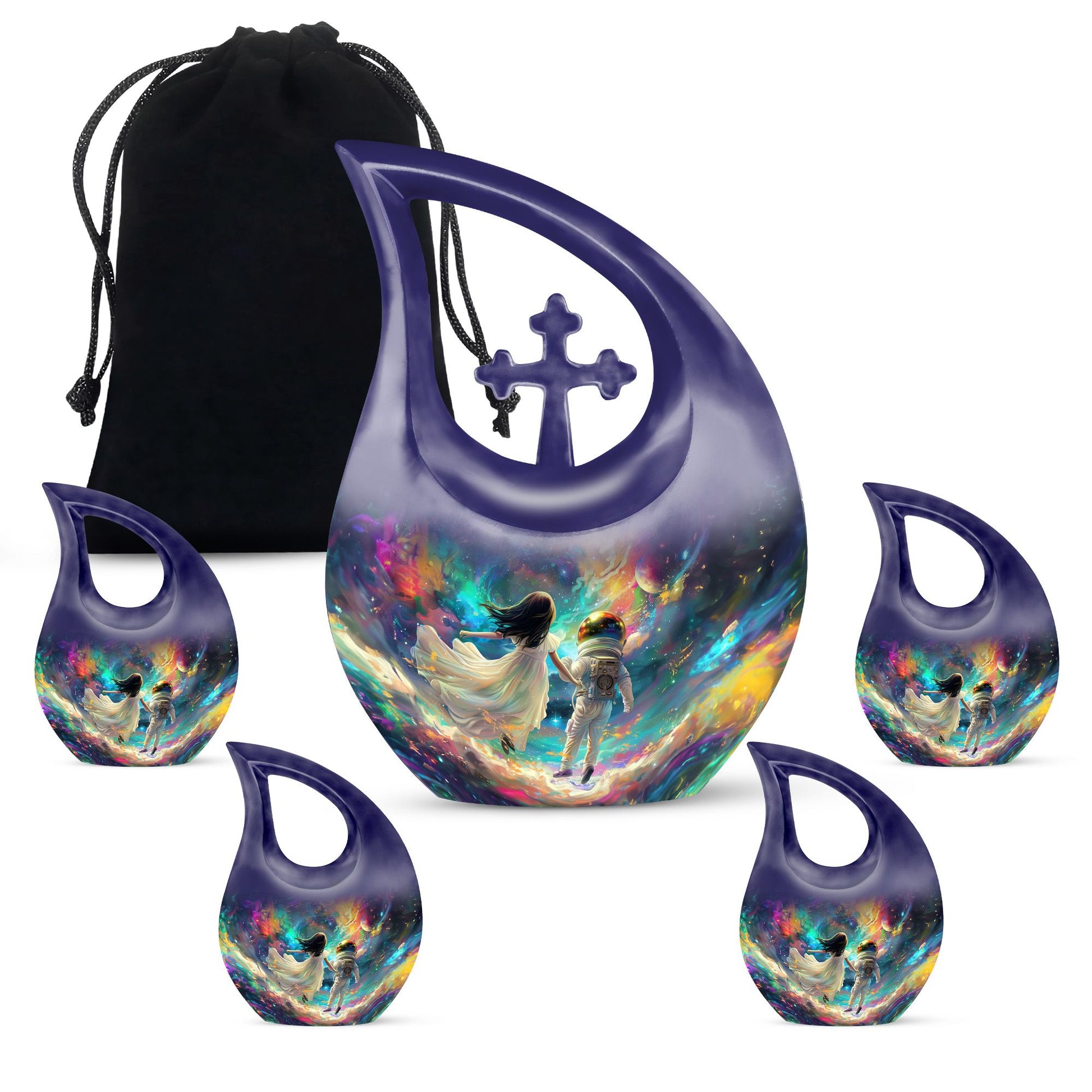 Brother And Sister Large Urn For Human Funeral, Ashes Cremation Urn