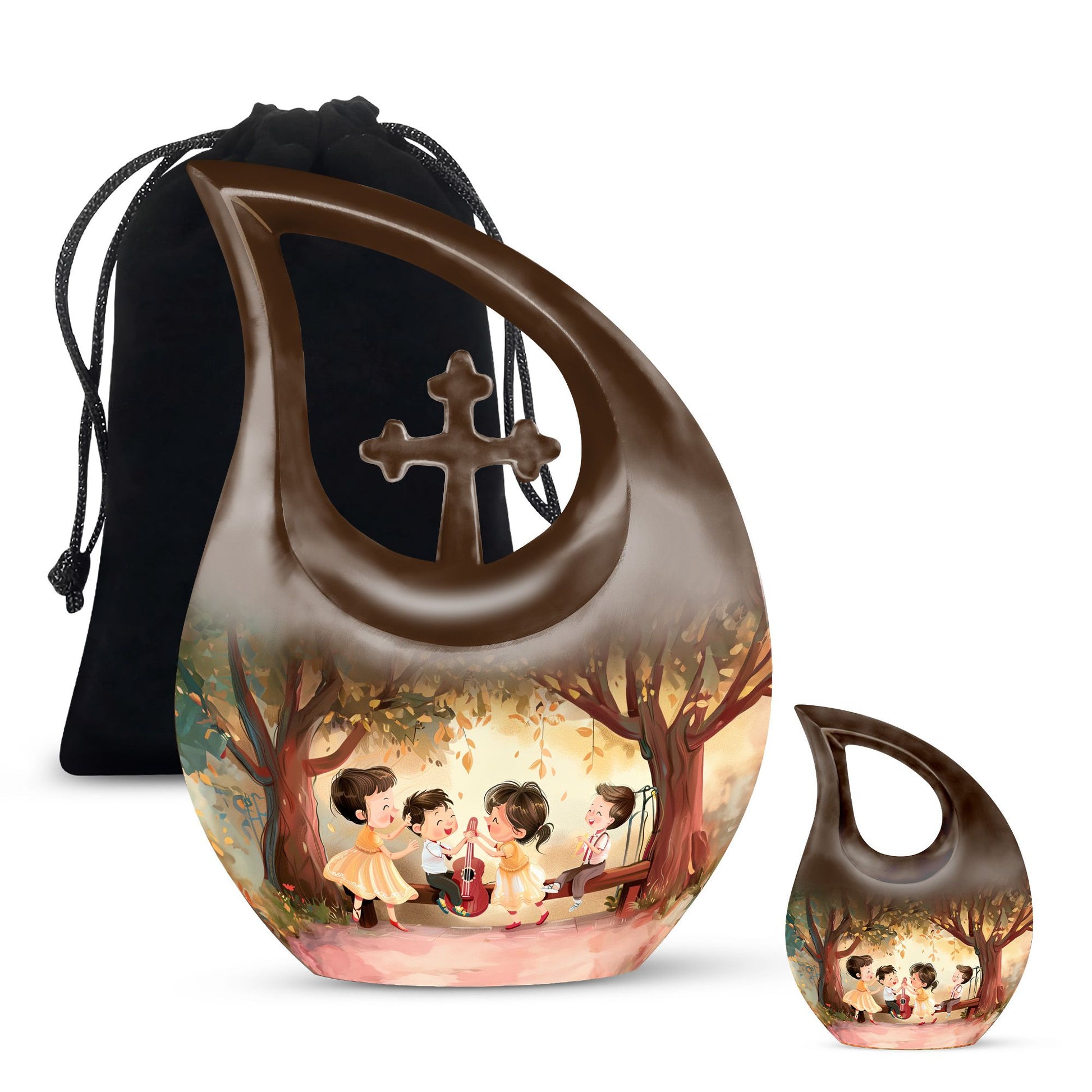 Brother And Sister Urn For Human Ashes Funeral, Ashes Cremation Urn