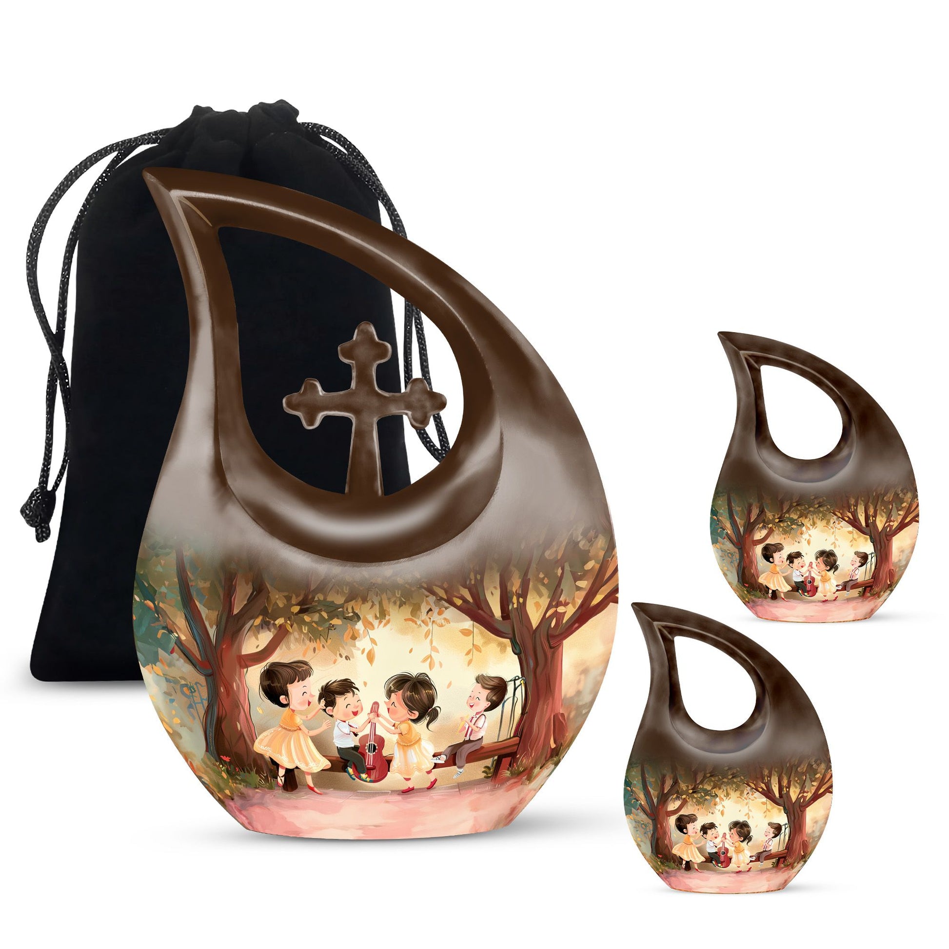 Brother And Sister Urn For Human Ashes Funeral, Ashes Cremation Urn