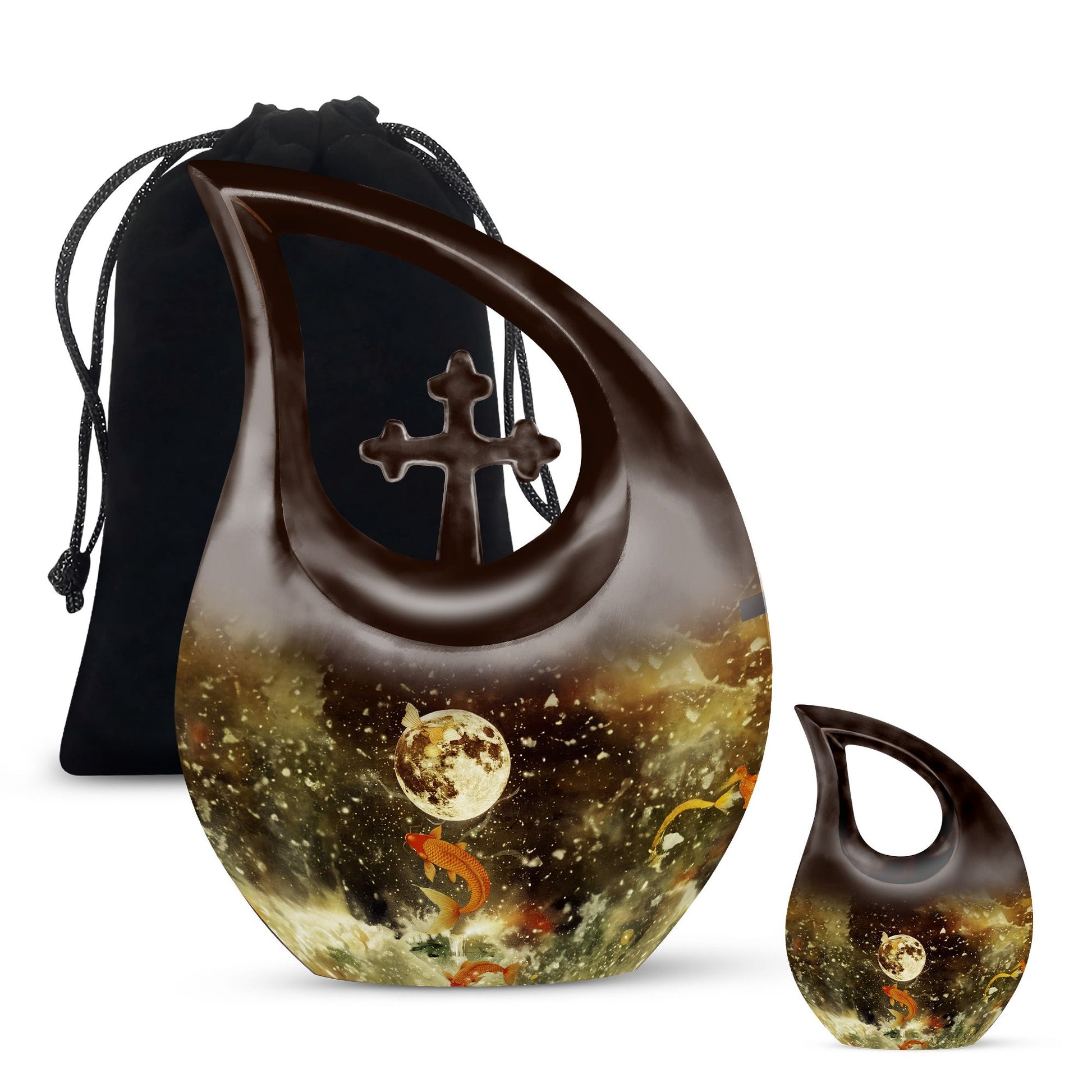 Fish Small Urns For Ashes Funeral, Ashes Memorial Urn
