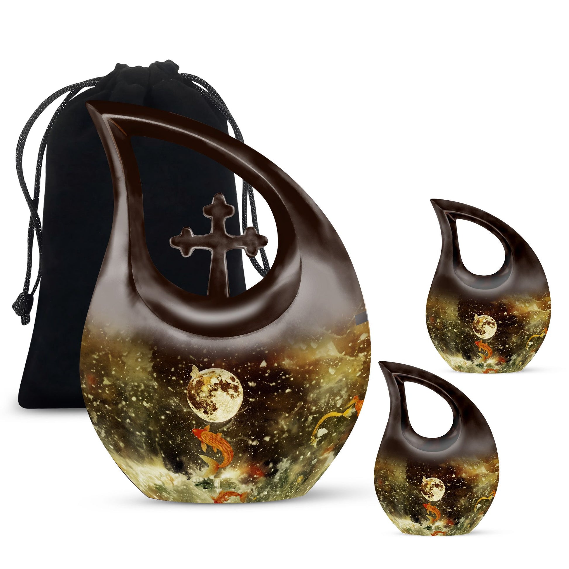 Fish Small Urns For Ashes Funeral, Ashes Memorial Urn
