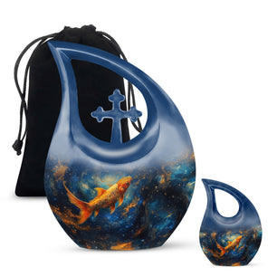 Fish Adult Urns For Women Funeral, Ashes Urn For Ashes