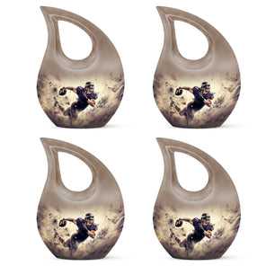 Football Large Urns For Human Ashes Teardrop, Heart Shape Urn
