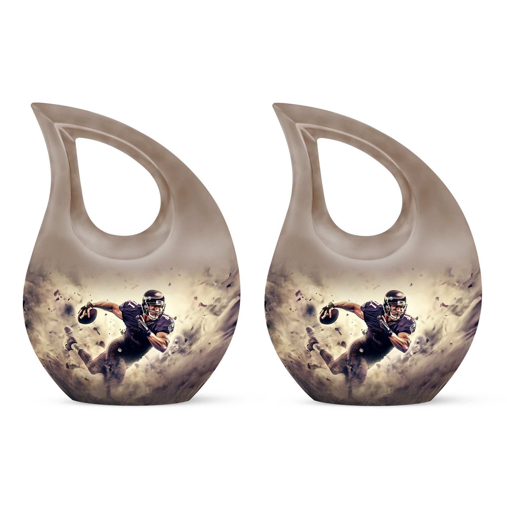 Football Large Urns For Human Ashes Funeral, Ashes Memorial Urn