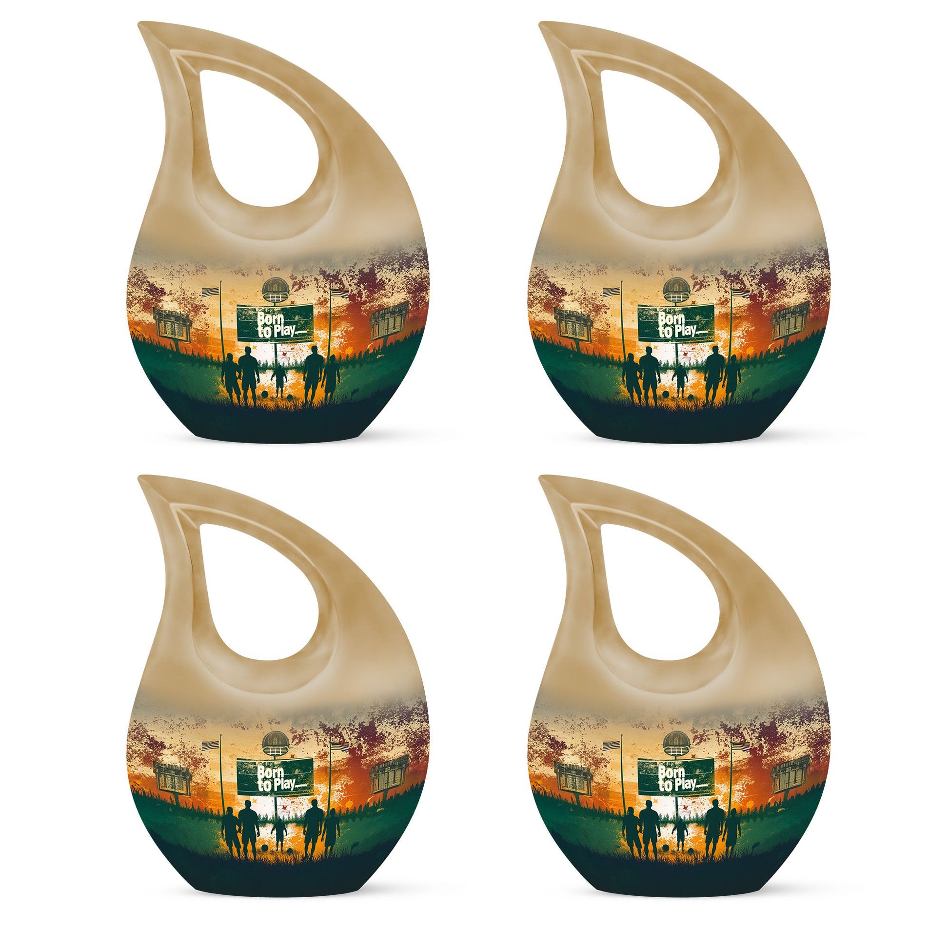Football Keepsake Funeral, Ashes Cremation Urn For Ashes