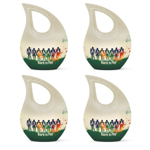 Football Medium Urn Large Funeral, Ashes Urn For Ashes