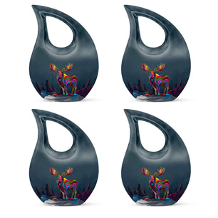 Moose Walking Adult Urn Funeral, Ashes Memorial Urn