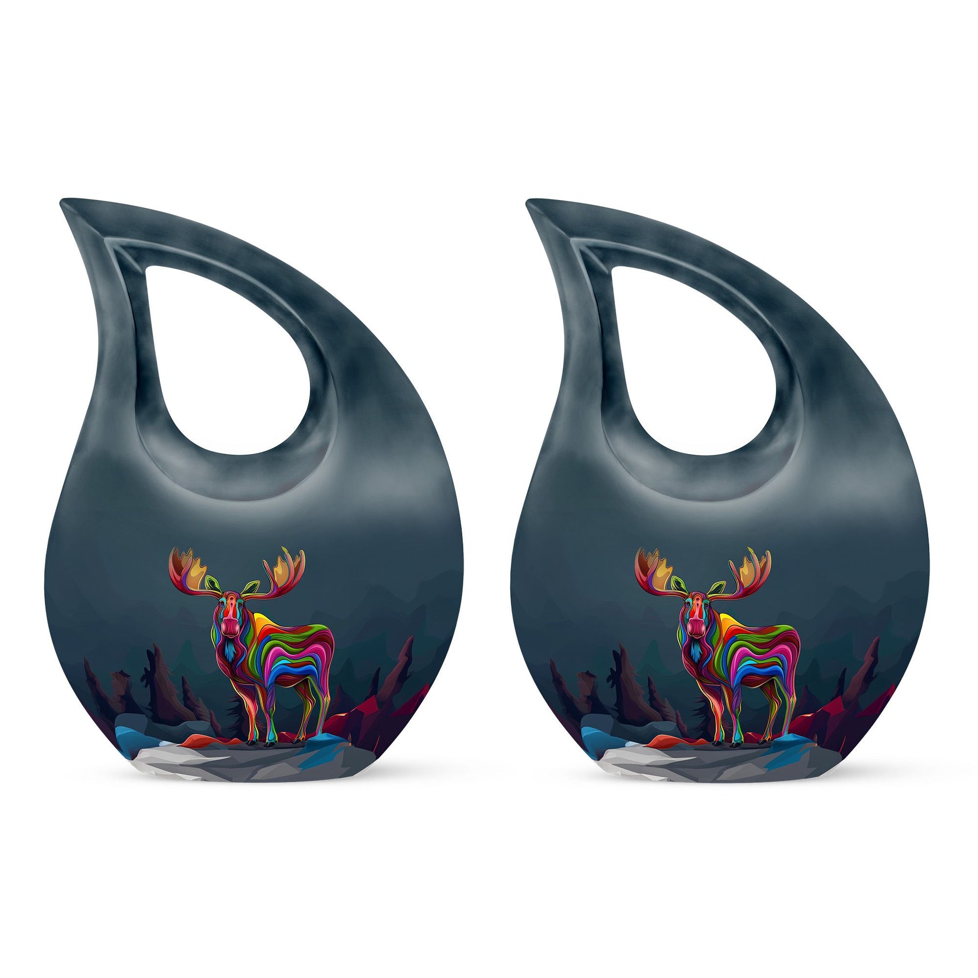 Moose Walking Adult Urn Funeral, Ashes Memorial Urn