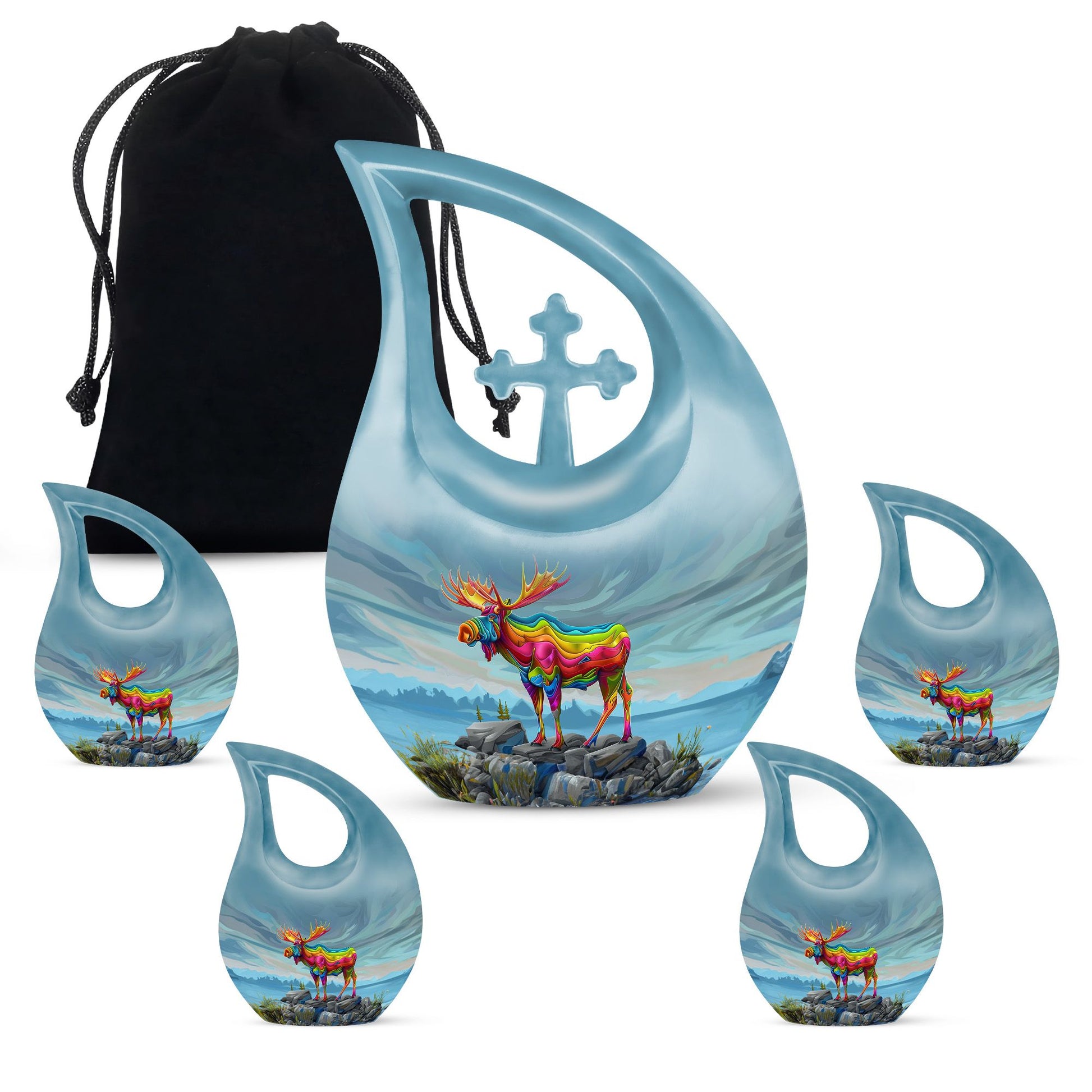 Moose Walking Urns For Adults Large Funeral, Ashes Urn