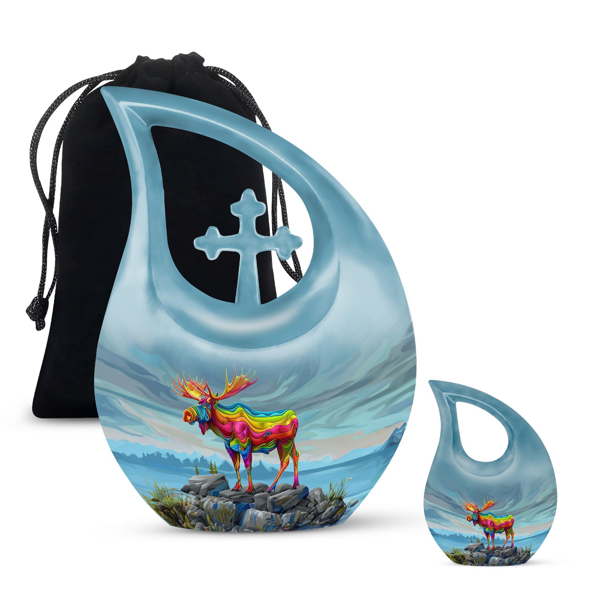 Moose Walking Urns For Adults Large Funeral, Ashes Urn