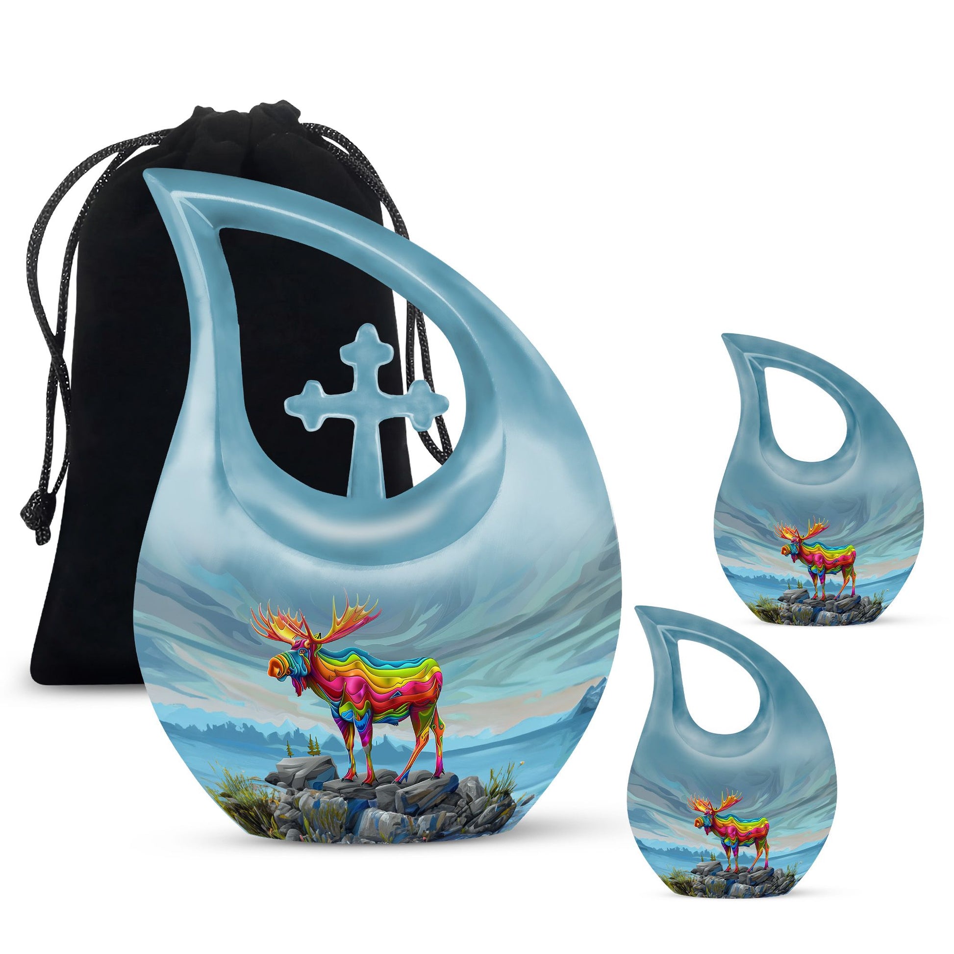 Moose Walking Urns For Adults Large Funeral, Ashes Urn