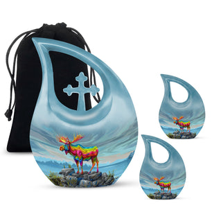 Moose Walking Urns For Adults Large Funeral, Ashes Urn