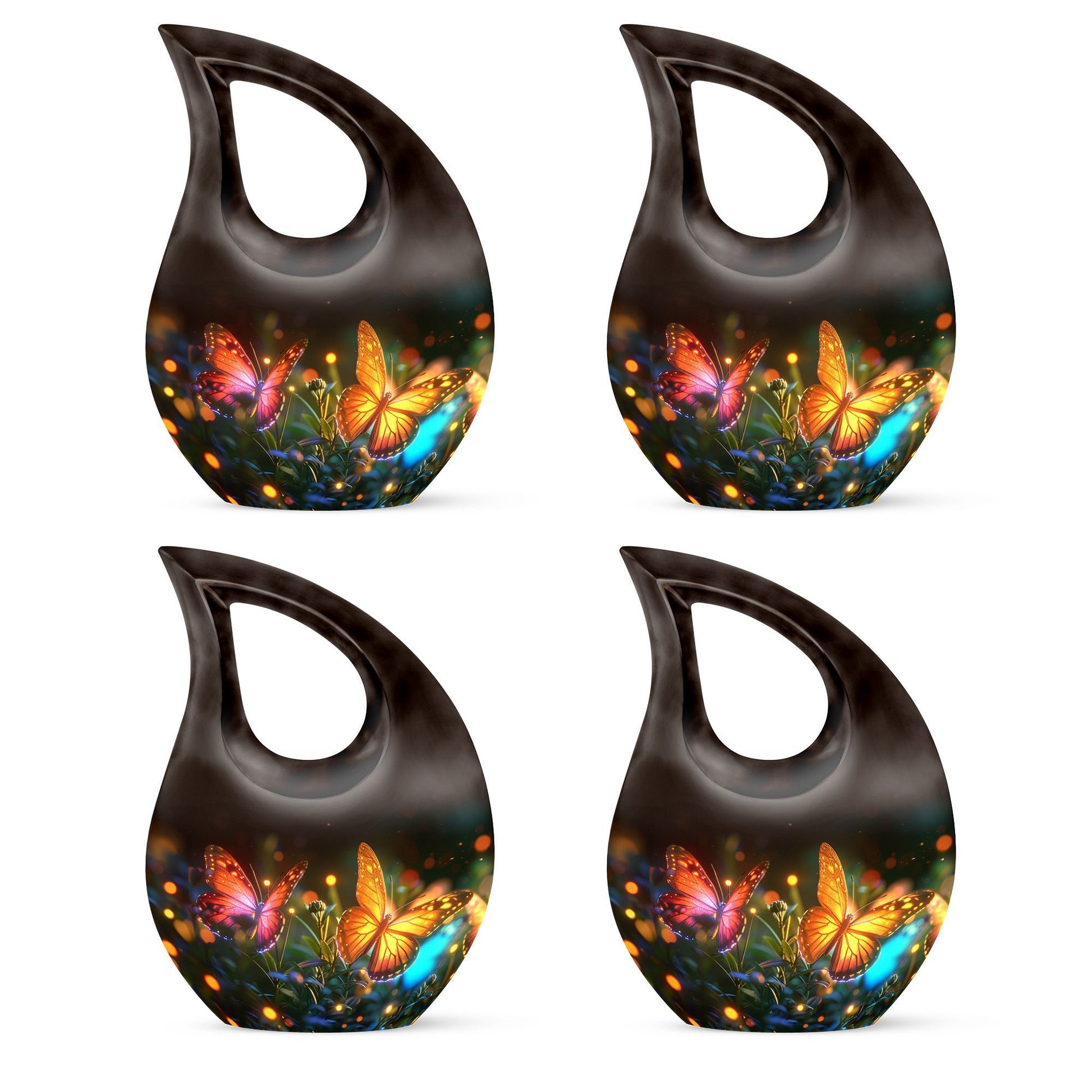 Teardrop Shaped  Keepsake Set of 4