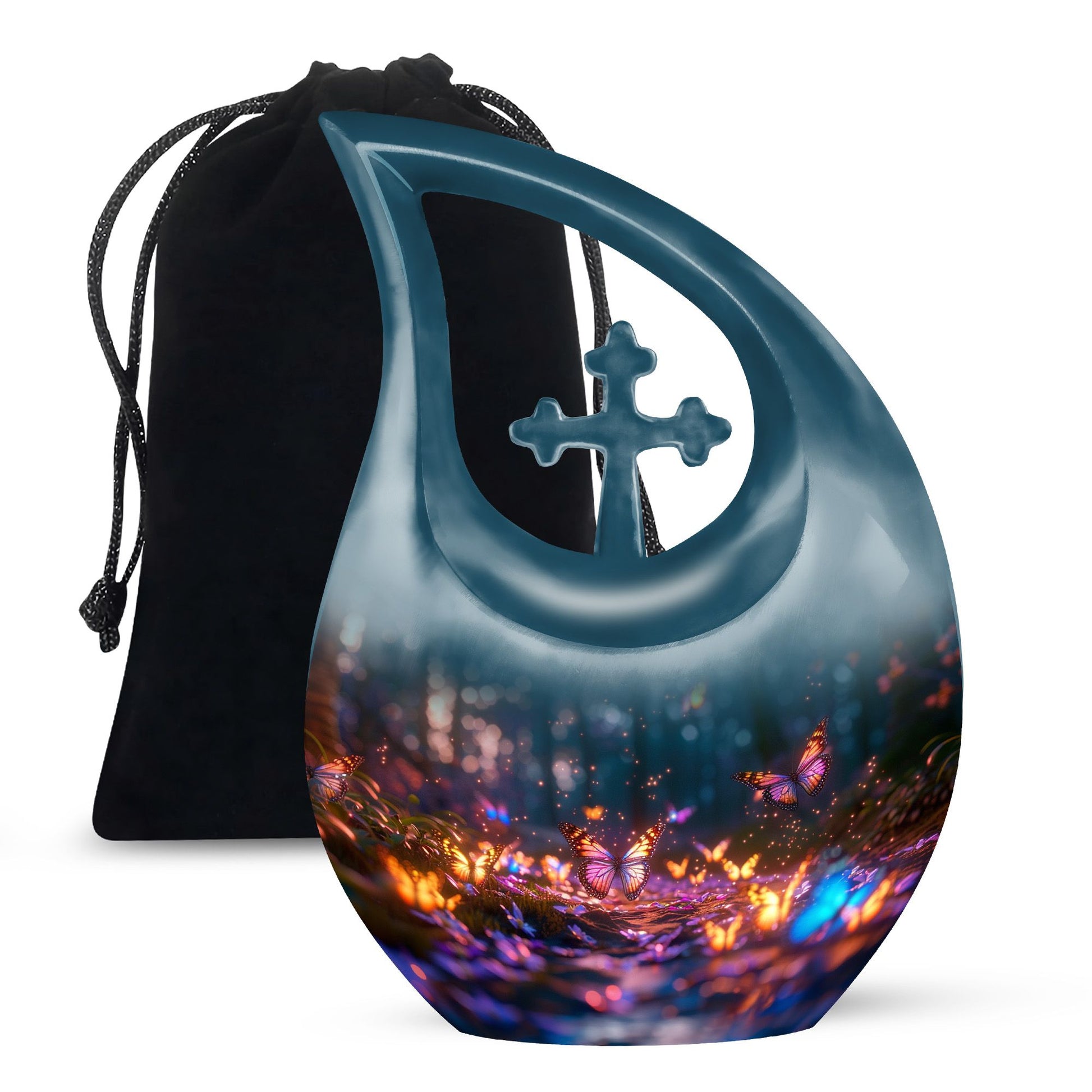 Teardrop Shaped  Large Urn 10 Inch