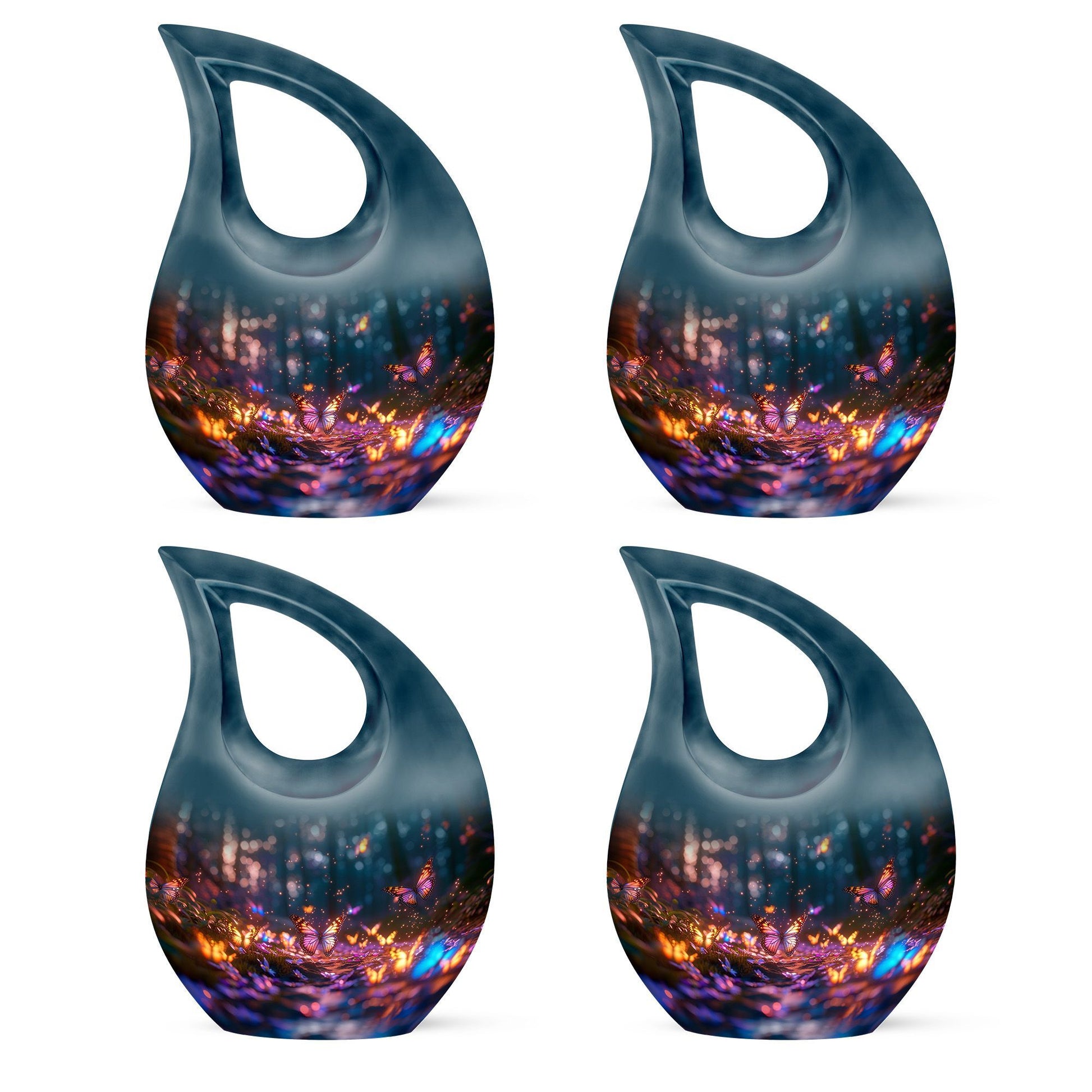 Teardrop Shaped  Keepsake Set of 4