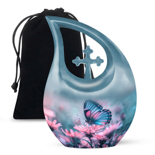 Teardrop Shaped  Large Urn 10 Inch
