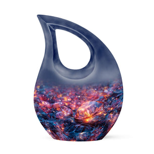 Diamond Large Urn Teardrop, Heart Cremation Urn For Ashes